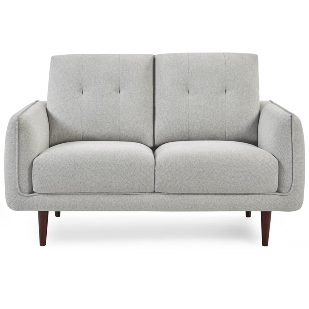 Julian Bowen Remy 3 Seater Light Grey Woven Fabric Sofa Image 3