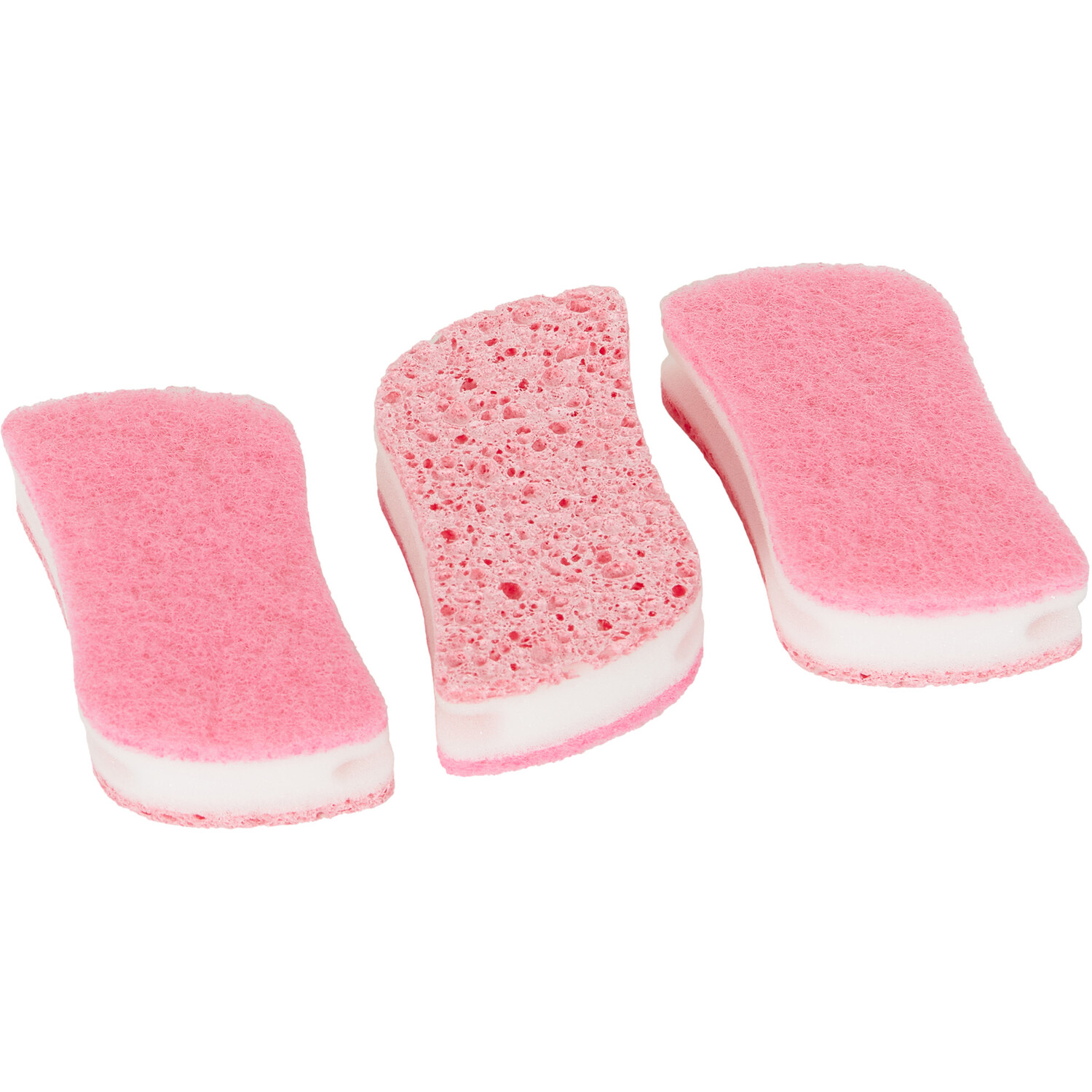 Pack of 3 Cellulose 3 Layer Sponge - Pink Image 3