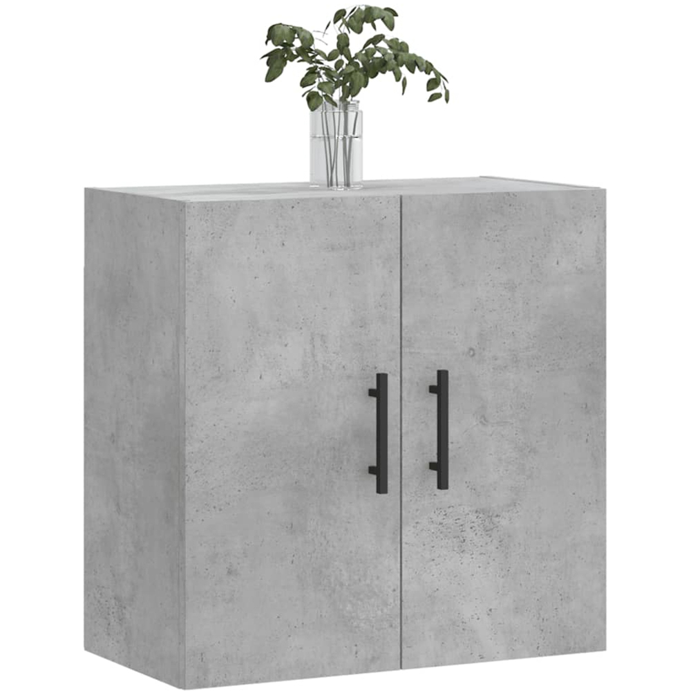 vidaXL 2 Door Concrete Grey Wall Cabinet Image 3