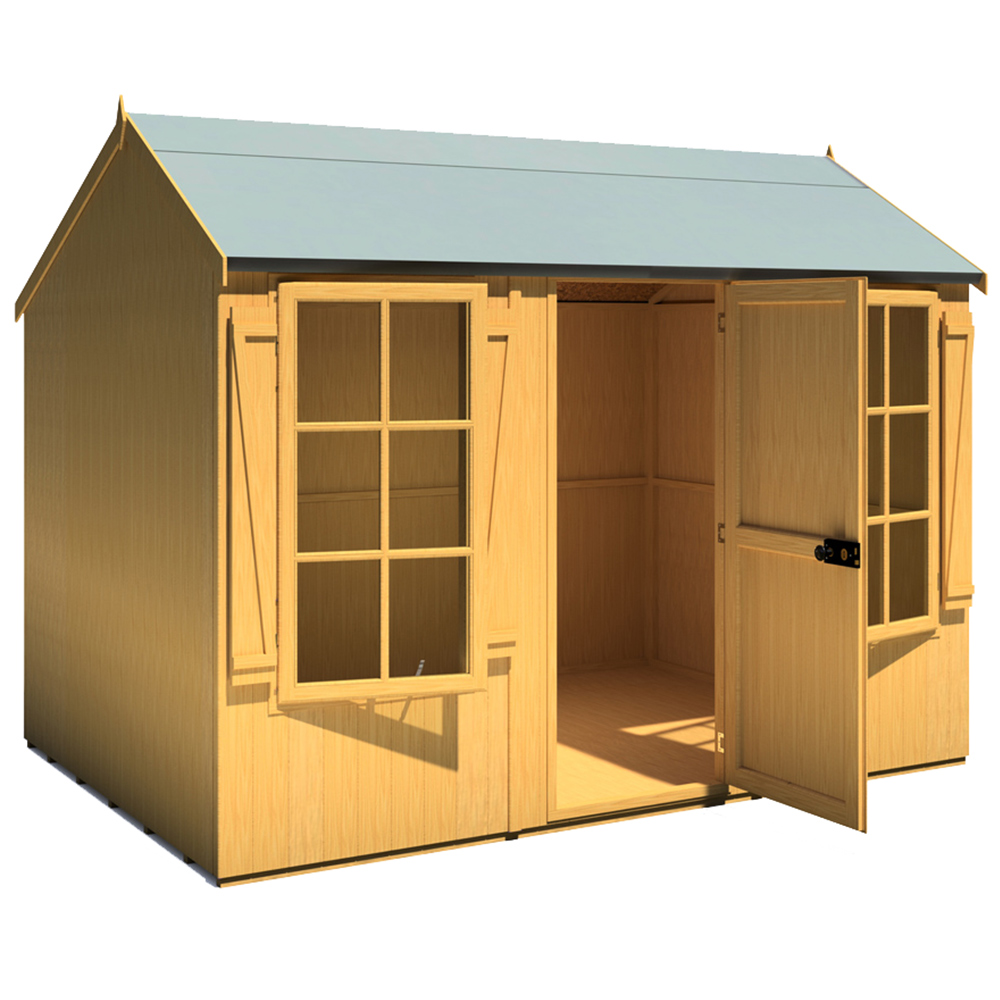 Shire 10 x 7ft Pressure Treated Holt Apex Garden Shed Image 1