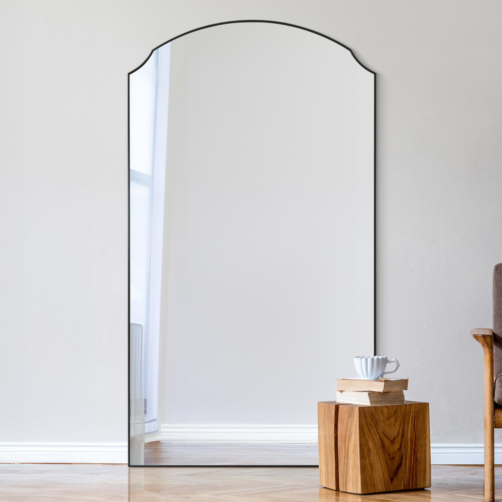 MirrorOutlet The Curva Black Edged Dual Arch Wall Mirror 180 x 100cm Image 6