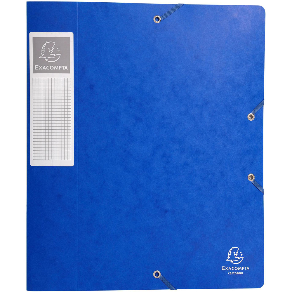 Exacompta A4 Blue Pressboard Box File 10 Pack Image 2