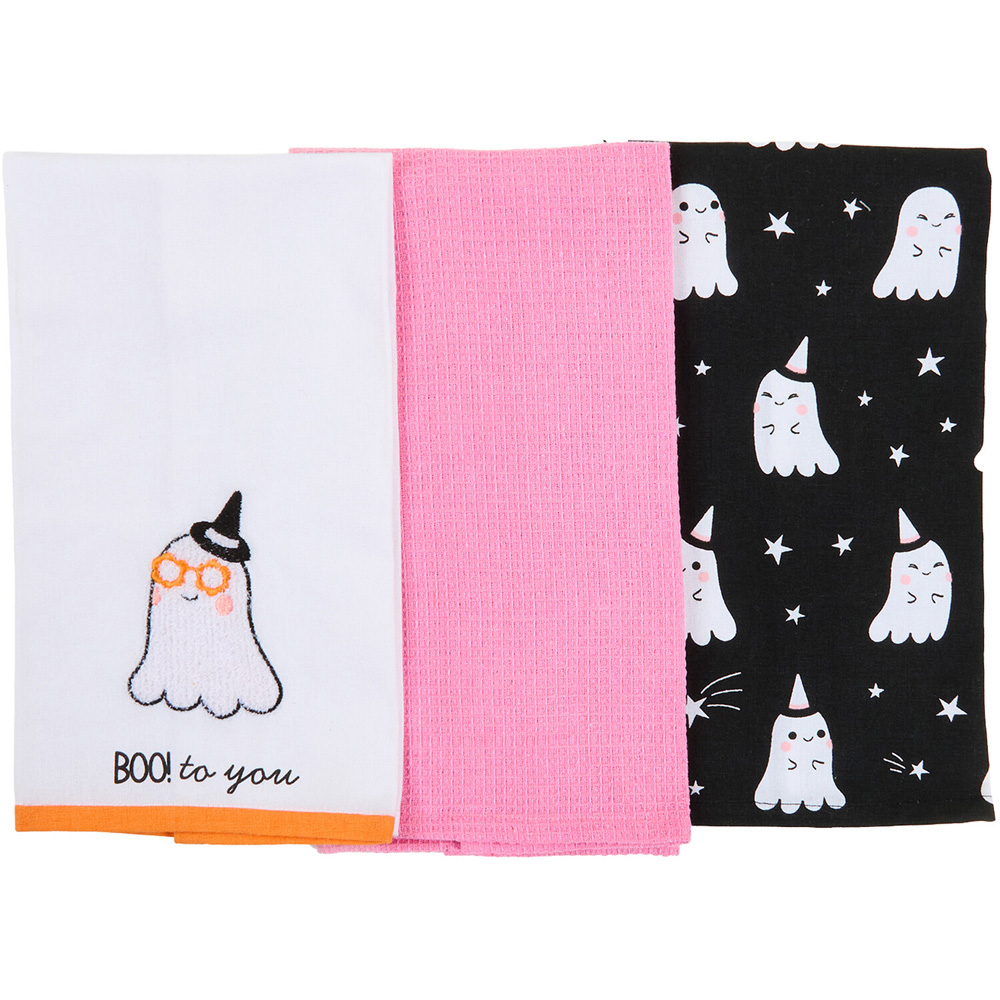Pack of 3 Goldie Ghost Tea Towels Image 4