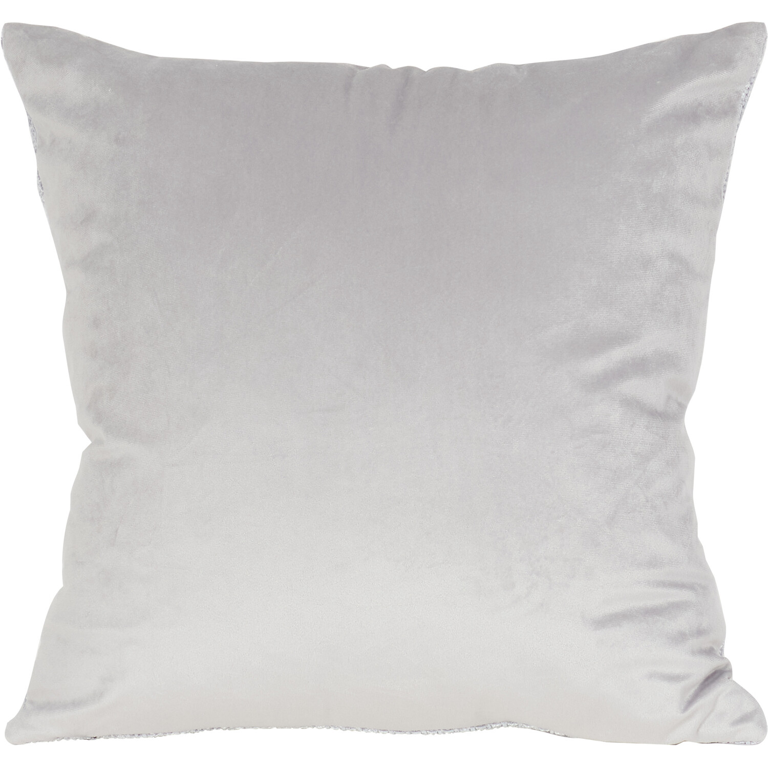 Chenille Boucle Cushion - Silver Image 2