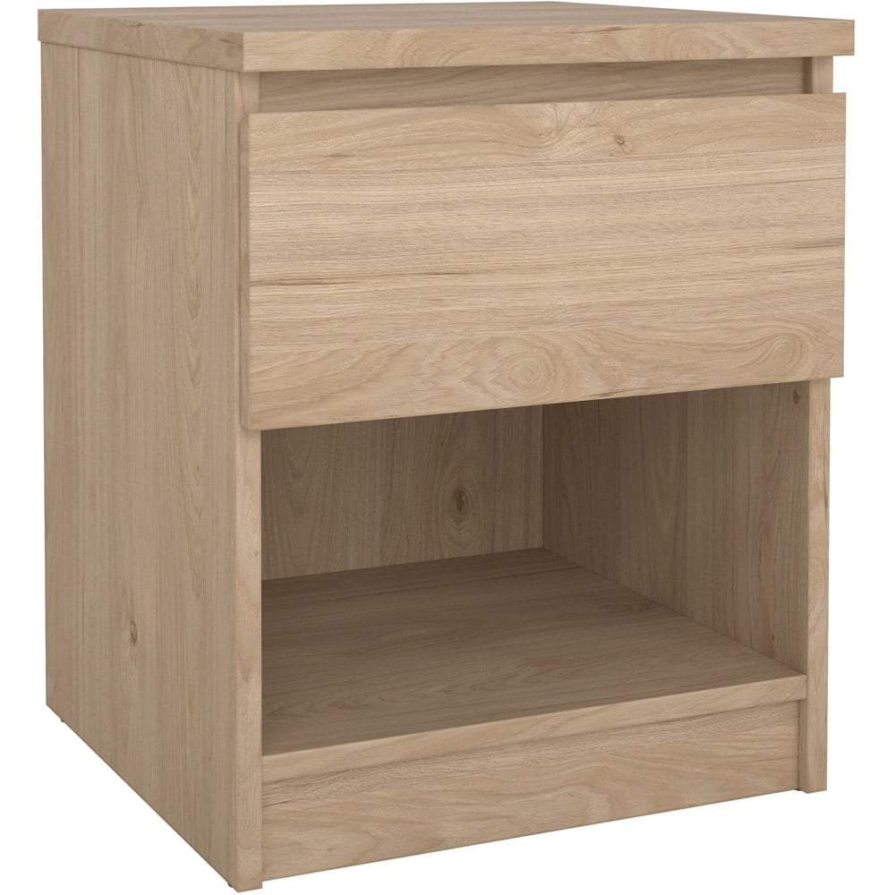 Florence Single Drawer Single Shelf Jackson Hickory Oak Bedside Table Image 2
