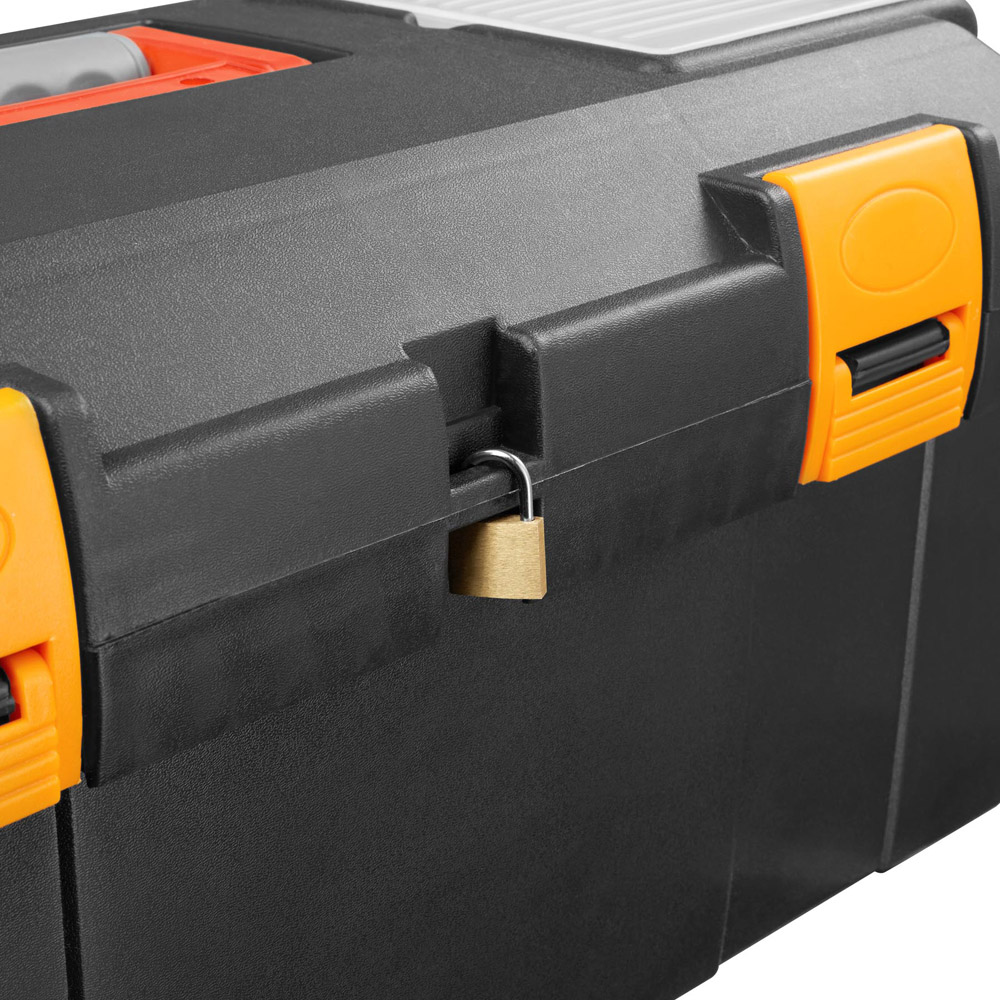 tectake Black Compact Tool Box Dwayne Image 5