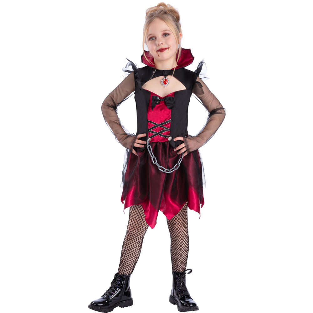Rubies Girls Grunge Vampire Halloween Costume 7-9 Years Image 4