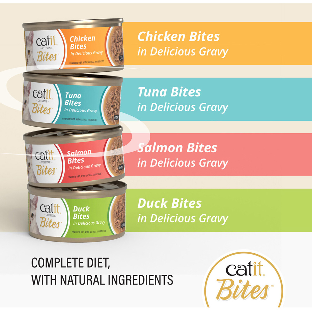 Catit Bites Wet Cat Food Duck Image 6