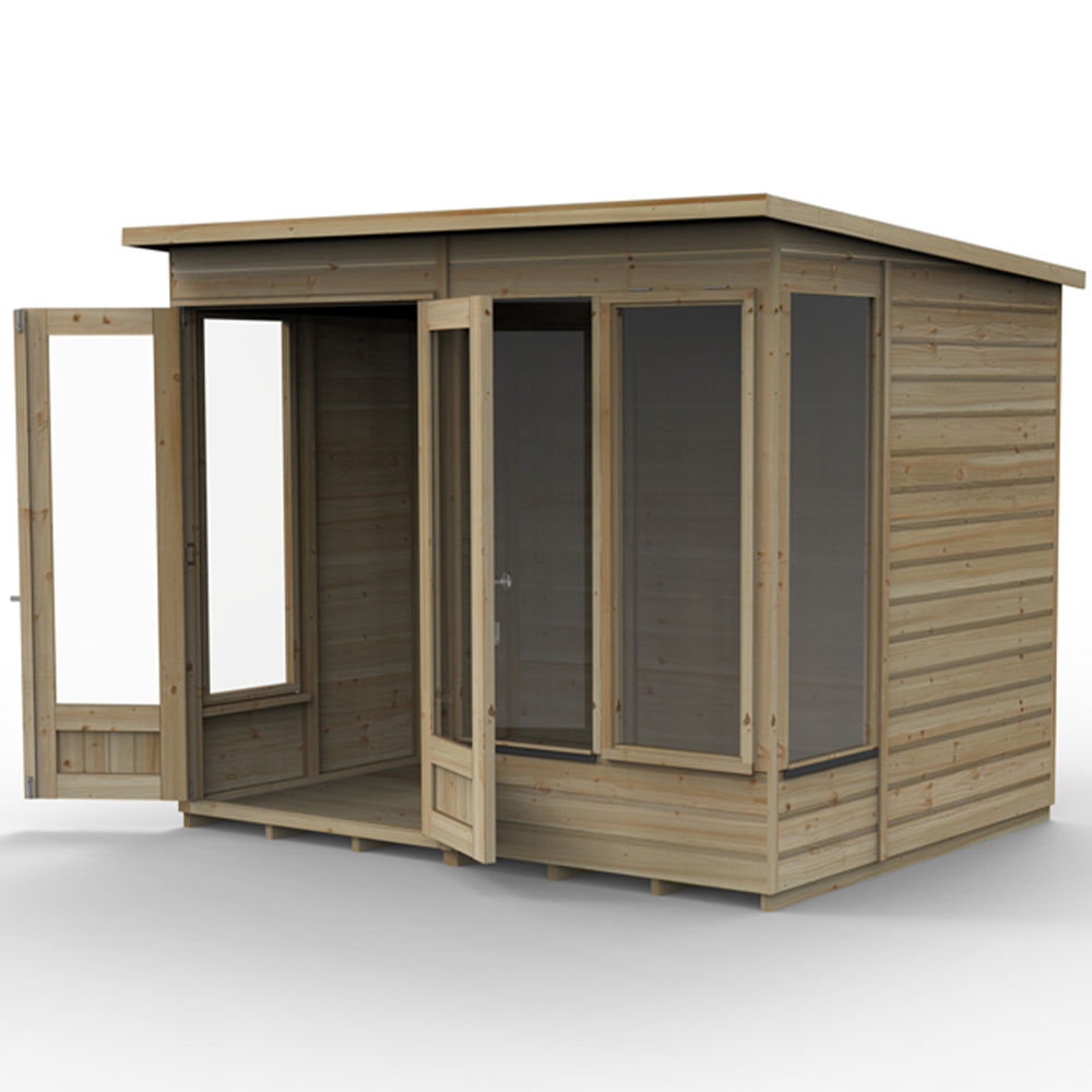 Forest Garden Beckwood 8 x 6ft 2 Opening Pent Summerhouse Image 4