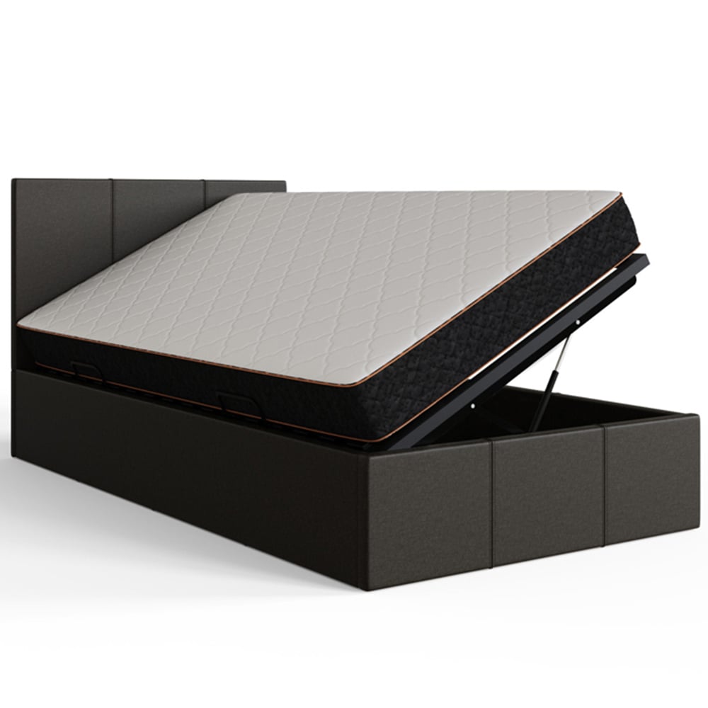 GFW Single Grey Side Lift Ottoman Bed Image 3