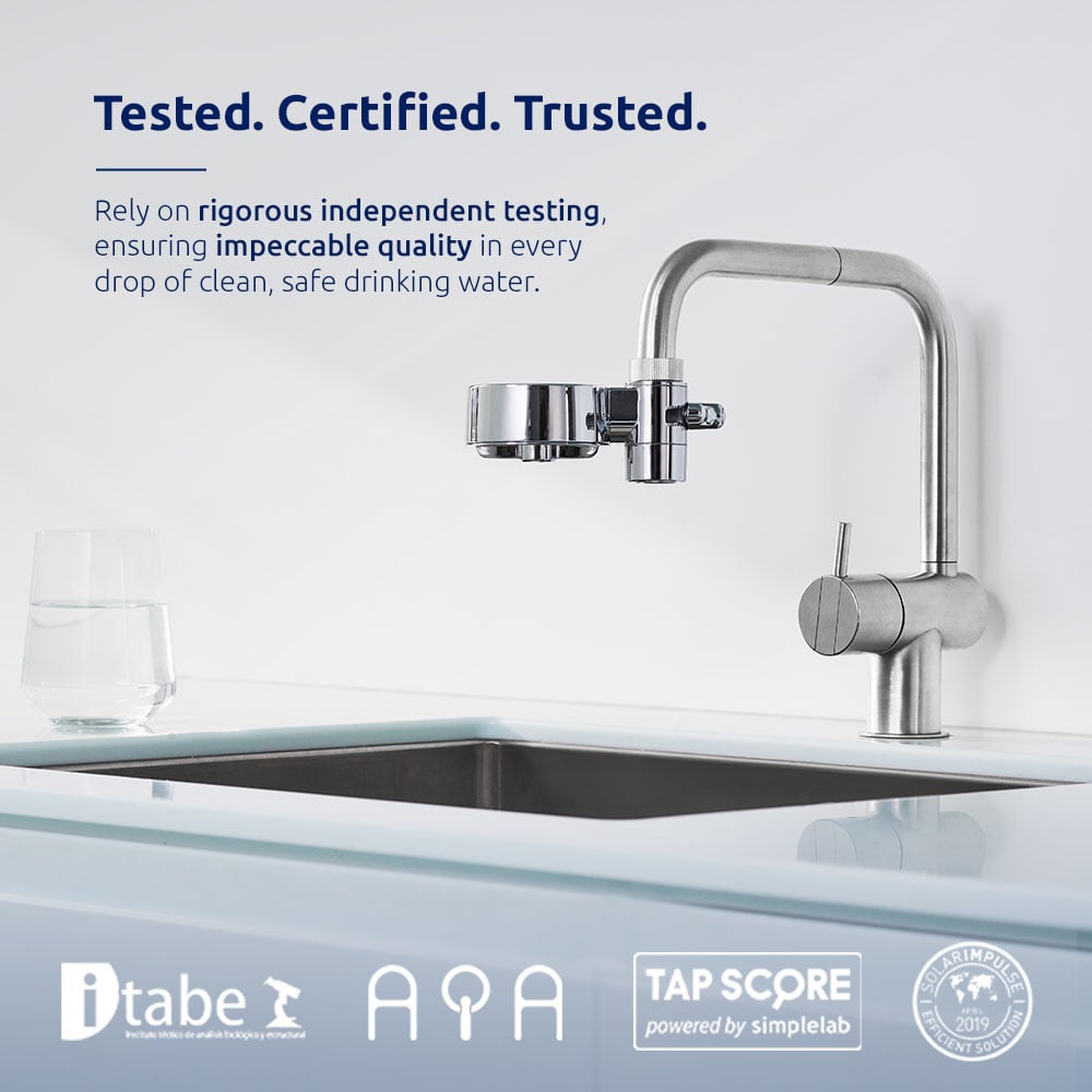 Tappwater EcoPro T3UC-P101 Chrome Compact Tap Water Filter Starter Pack Image 7