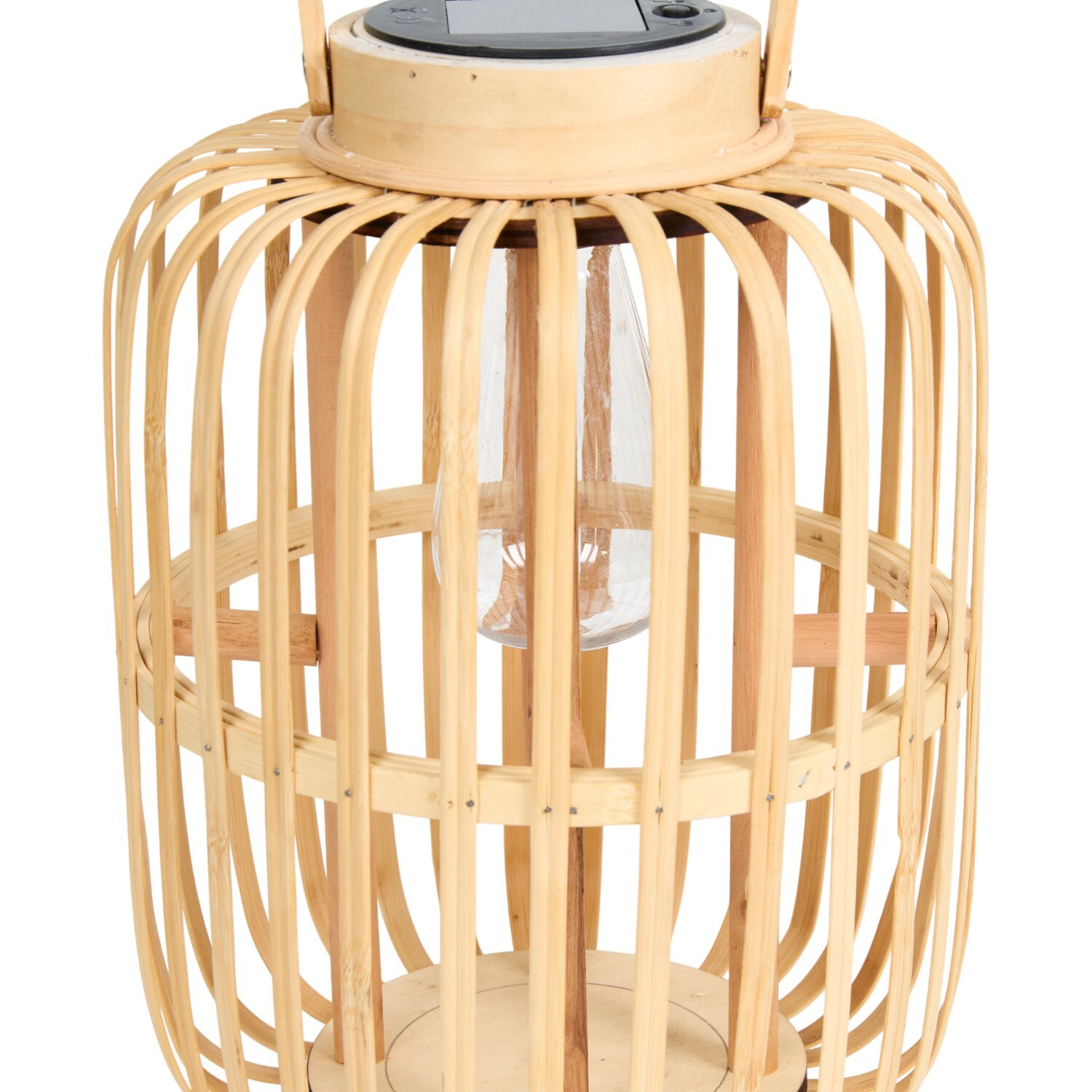 Solar Bamboo Effect Lantern Natural Image 7