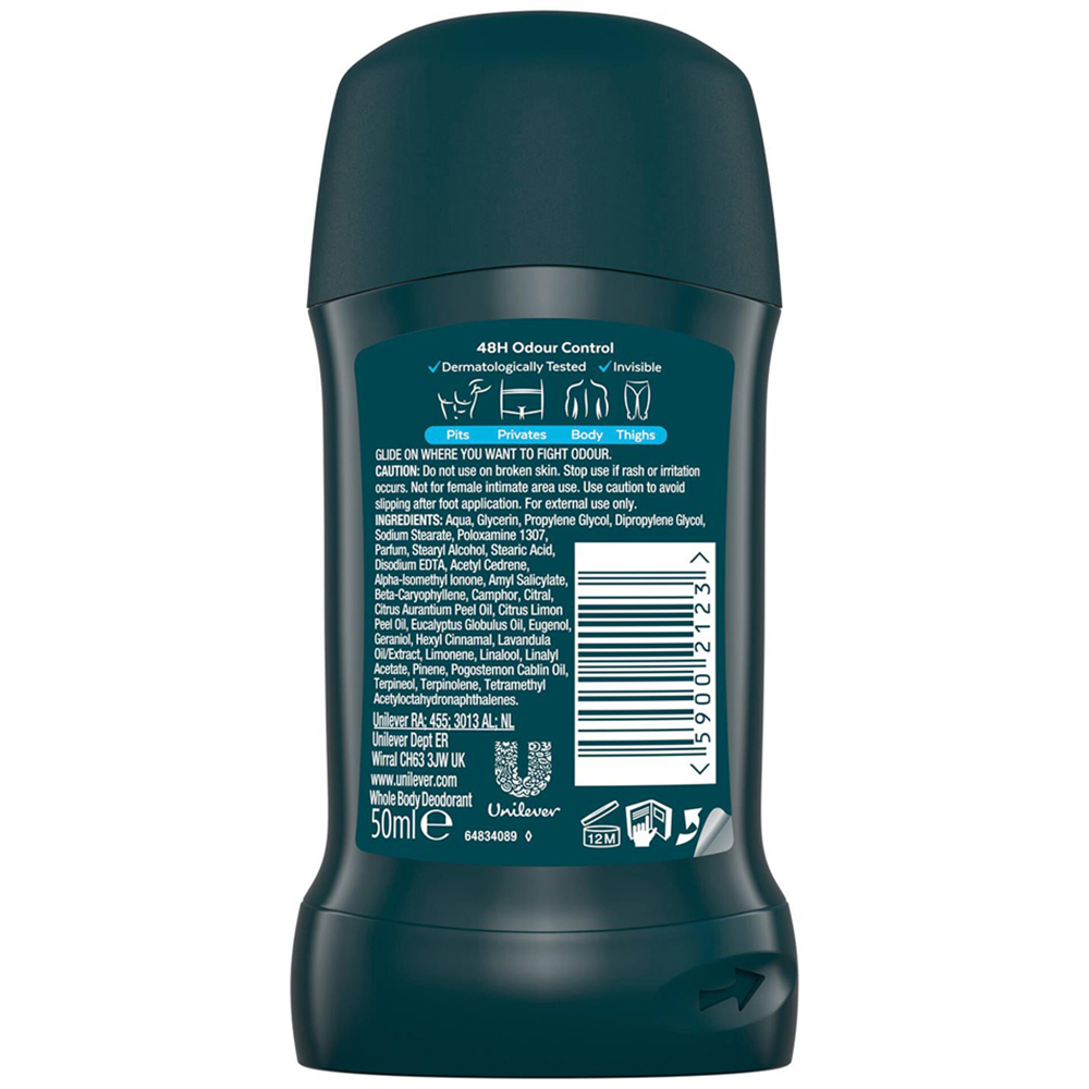 Sure Men 48H Odour Control Ocean Rush Deodorant Stick 50ml 6 Pack Image 3