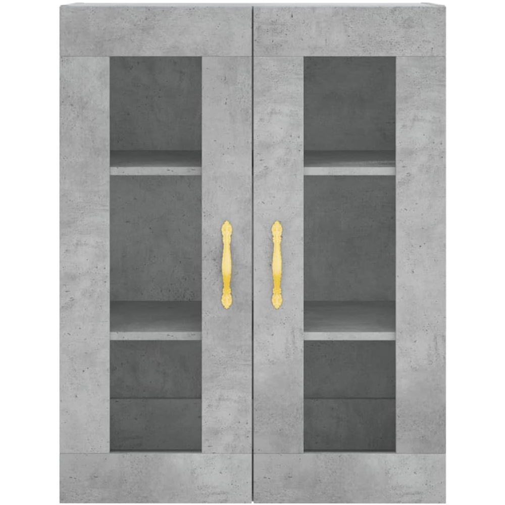 vidaXL 3 Door 3 Drawer Concrete Grey Highboard Image 6