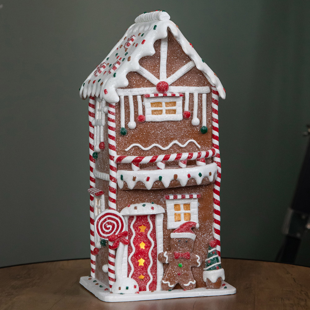 Samuel Alexander Warm White LED Gingerbread Candy House Christmas Decoration 29cm Image 4