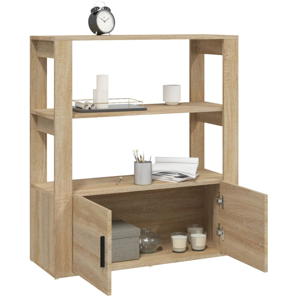 vidaXL 2 Door 2 Shelf Sonoma Oak Sideboard Image 5