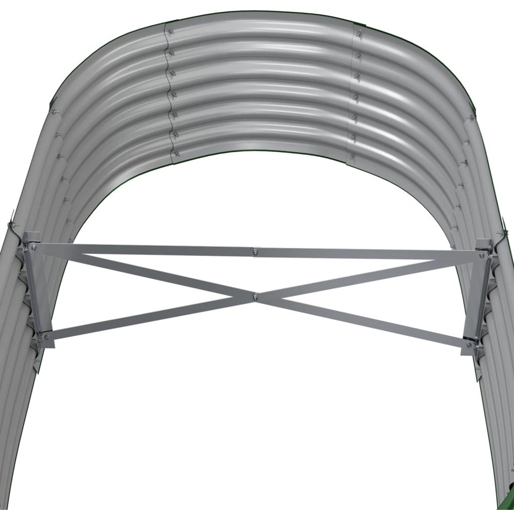 vidaXL Green Galvanised Steel Raised Garden Bed 36 x 80 x 152cm Image 4