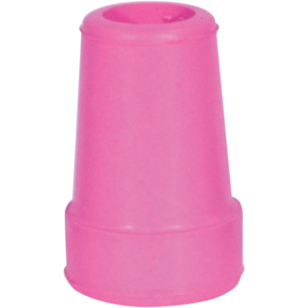 Aidapt Pink Walking Stick Rubber Ferrule 19mm Image