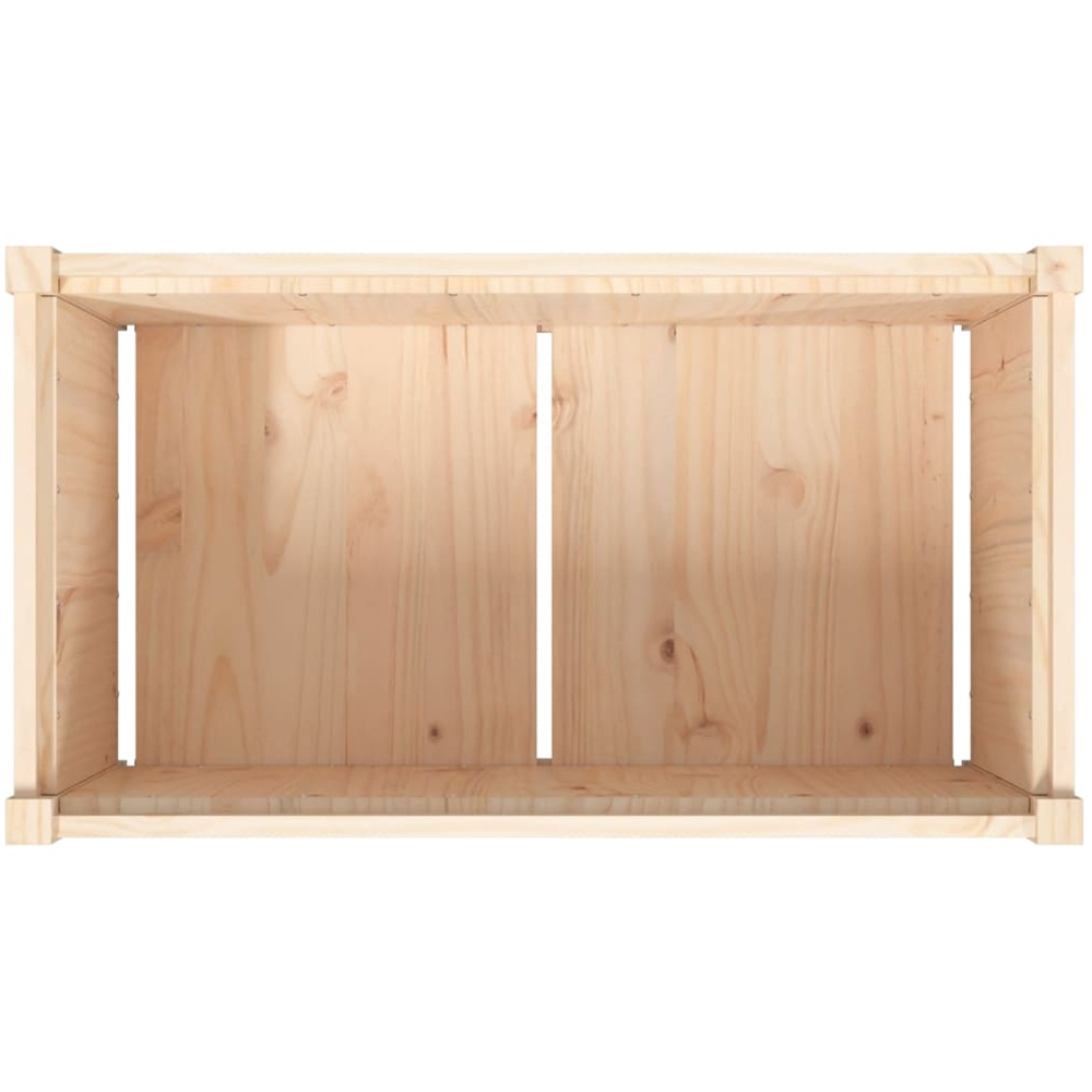 vidaXL Natural Solid Pine Wood Garden Planter 90 x 50 x 50cm 2 Pack Image 8
