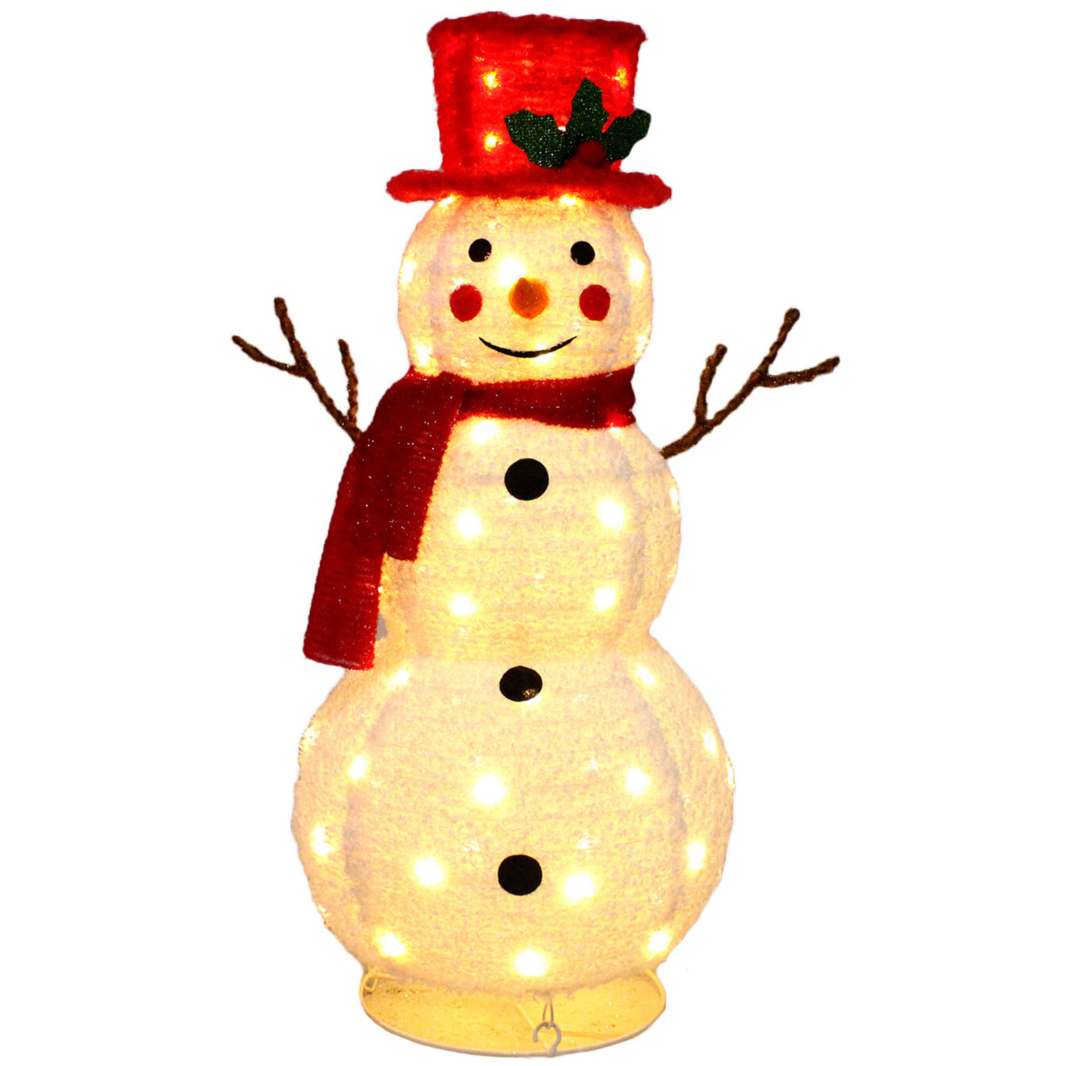 Candy Cane Lane LED Snowman Image