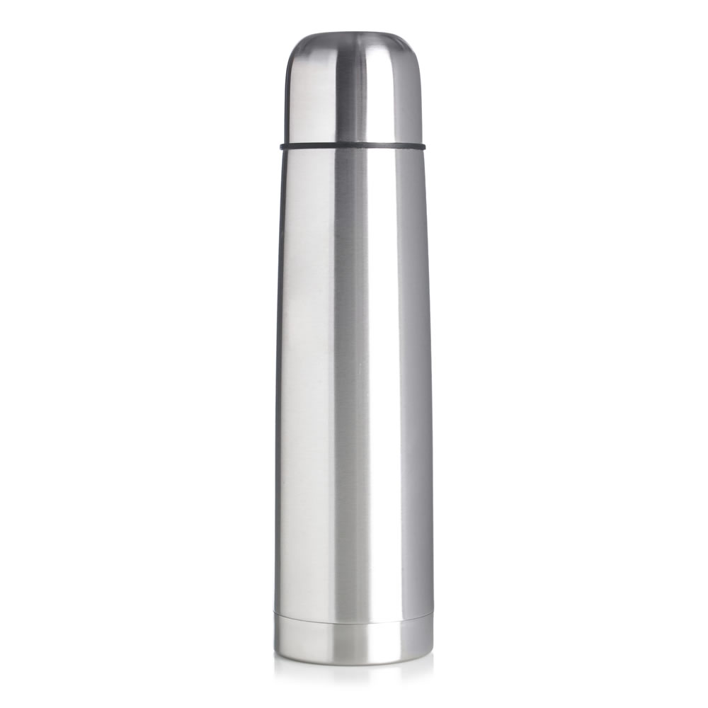 Wilko 1L Stainless Steel Vacuum Flask Image