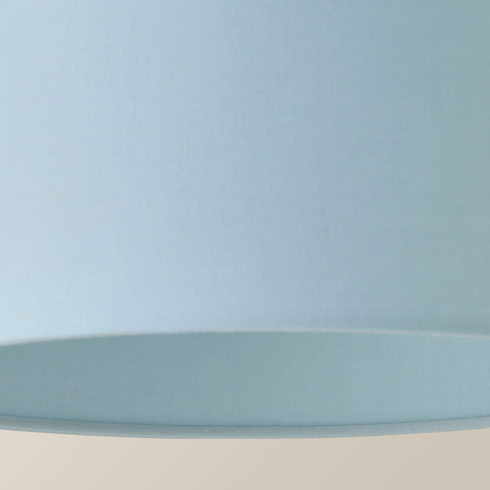 ValueLights Reni Duck Egg Fabric Small Drum Ceiling Lamp Shade Image 3