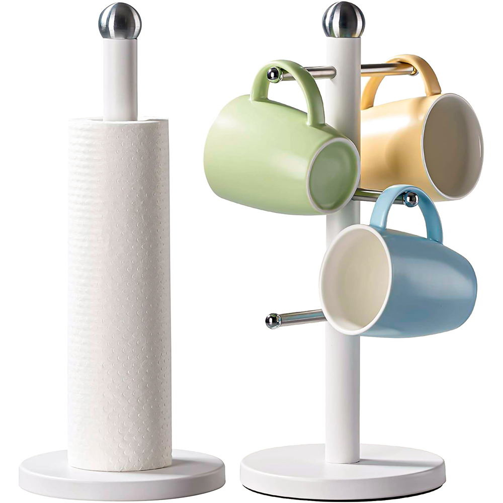 Innoteck Essentials White Matt Stainless Steel Paper Towel Holder Image 3