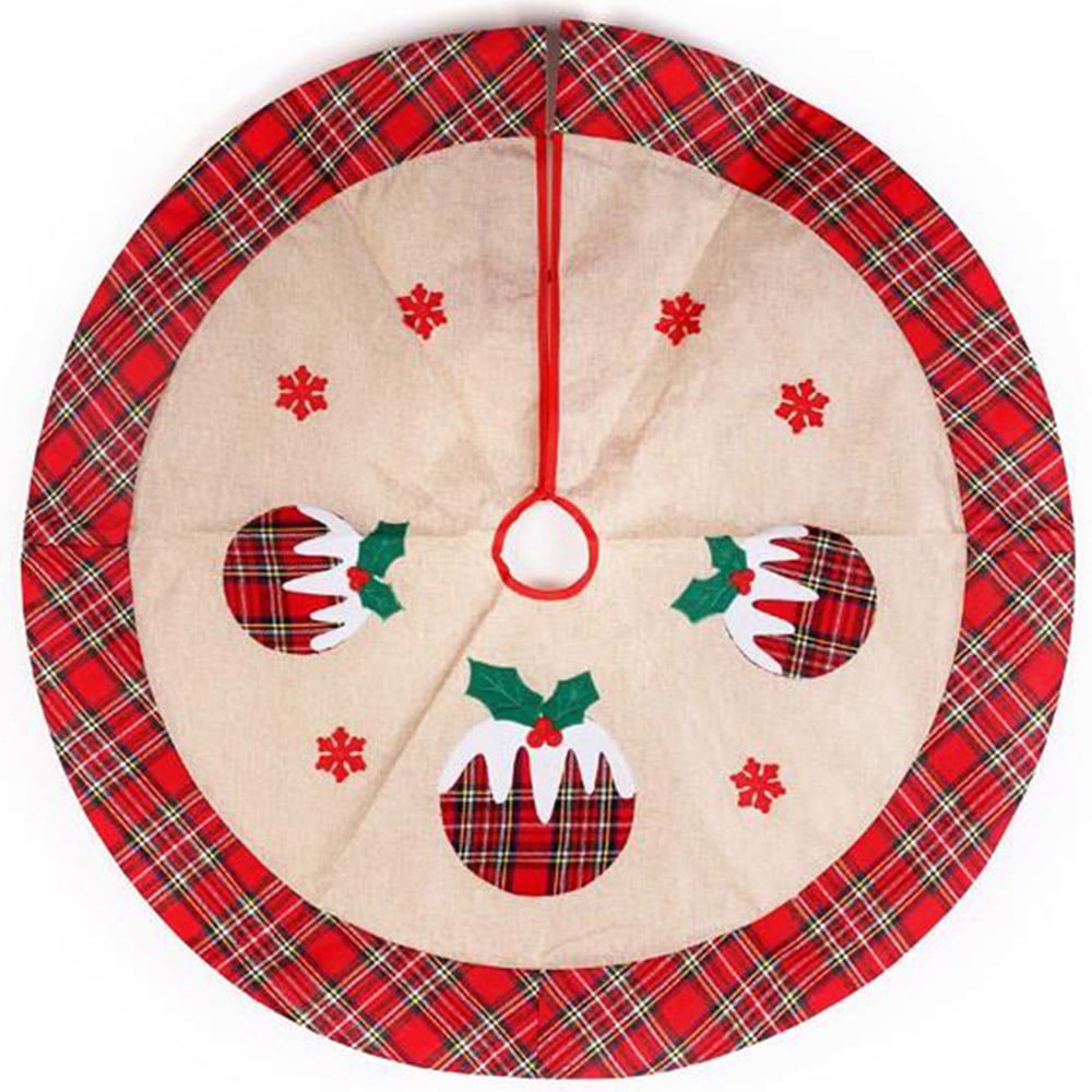 Shatchi Pudding Christmas Tree Skirt 4 Pack Image 2