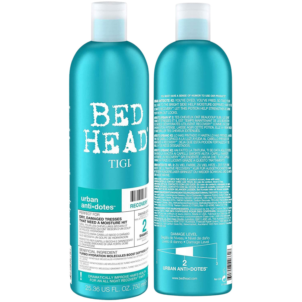TIGI Bed Head Urban Antidotes Dry Hair Recovery Moisture Shampoo 750ml Image 3