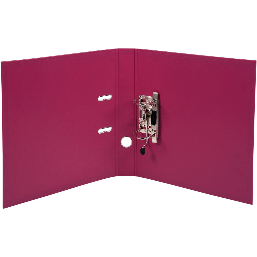 Exacompta PremTouch A4 Fuchsia PVC Lever Arch File 10 Pack Image 2