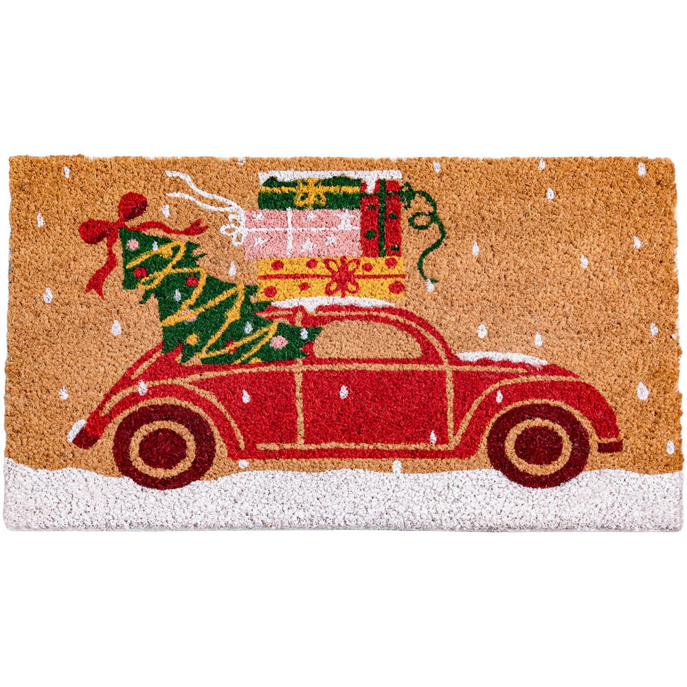 Christmas Print Coir Doormat Image 7