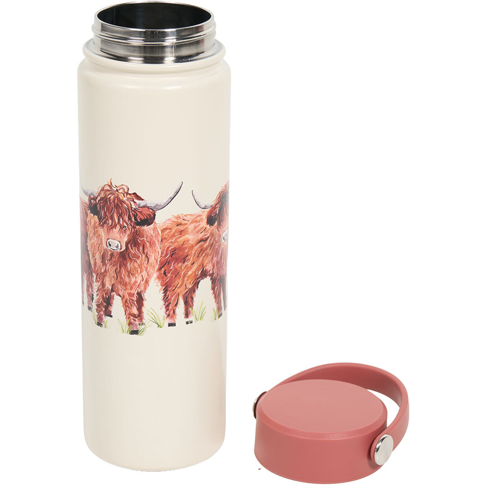 Highland Cow Stainless Steel Bottle with Lid Image 4