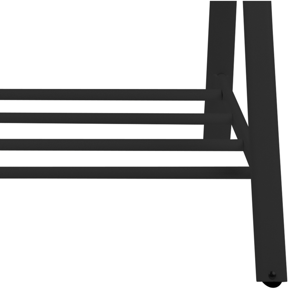 Florence Brent Single Shelf Black Clothes Rack Image 8