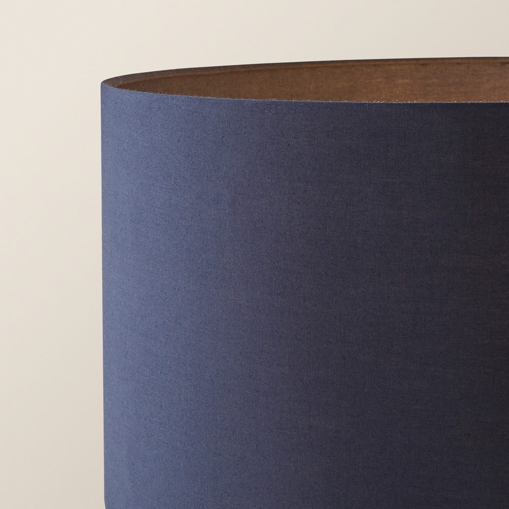 ValueLights Marissa Reni Navy Blue Shade and Gold Ball LED Floor Lamp Image 3