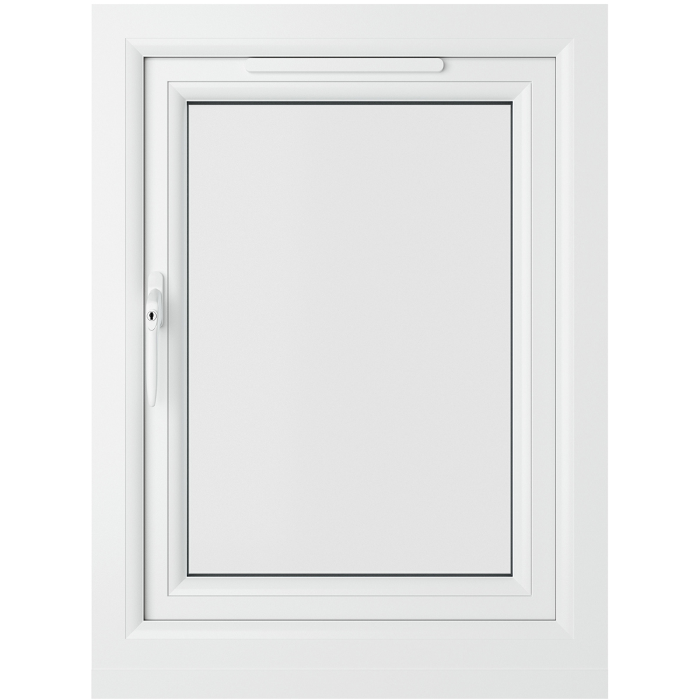 Crystal uPVC Triple Glazed Window Left Hand Side Hung White Clear Glass 610x820mm Image 2
