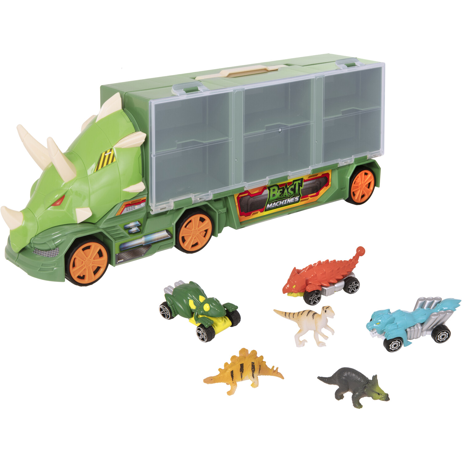 Teamsterz Green Beast Machines Dinosaur Transporter Image 2