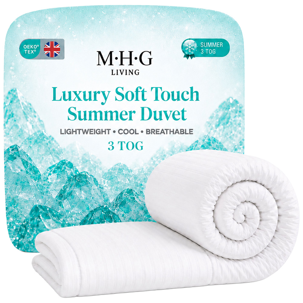 MHG Living King Size Summer Lightweight Hollowfibre Duvet 3 Tog Image 1