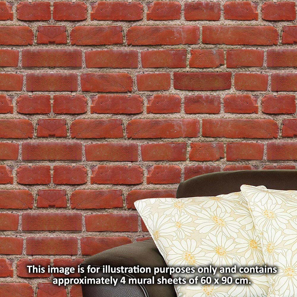 Walplus Flexiplus Vintage Brick Mural Sticker Image 3