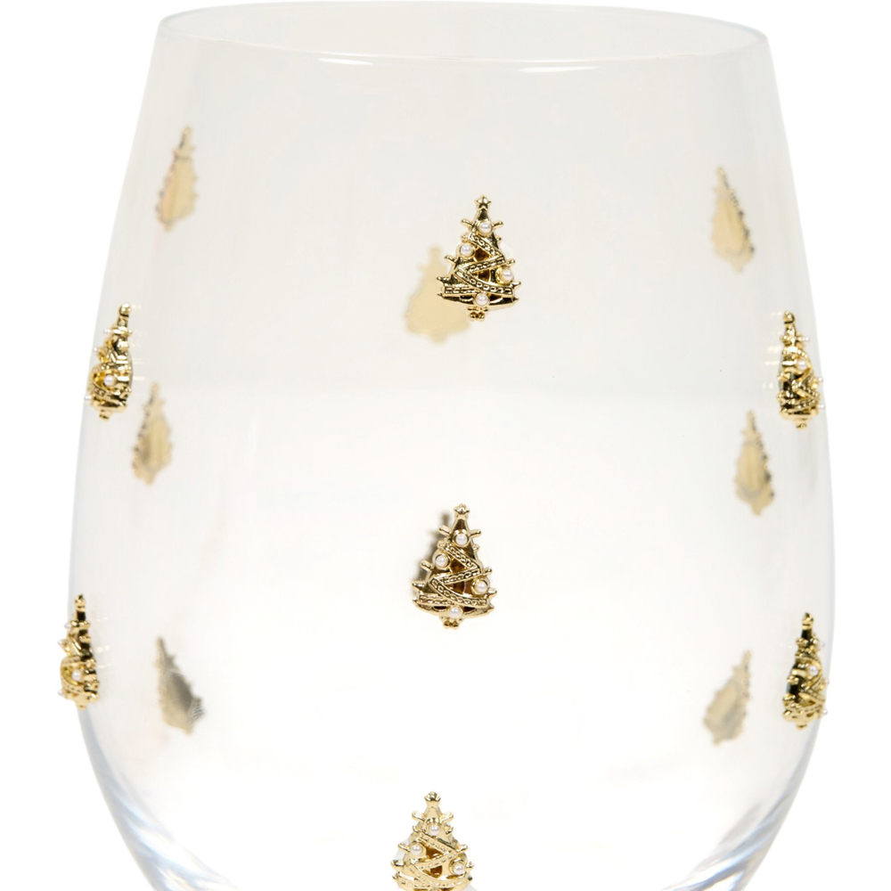 3D Gold Tree Glass Tumbler Image 3
