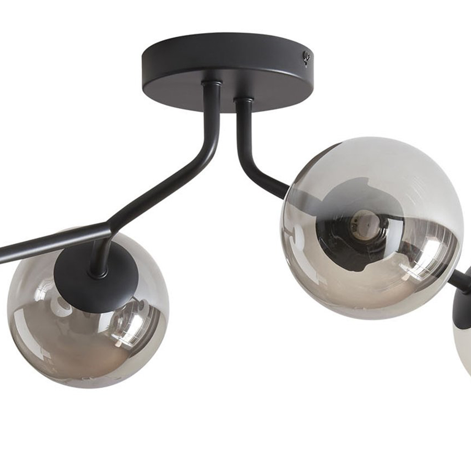 Black Madrid 4 Light Ceiling Fitting Image 5