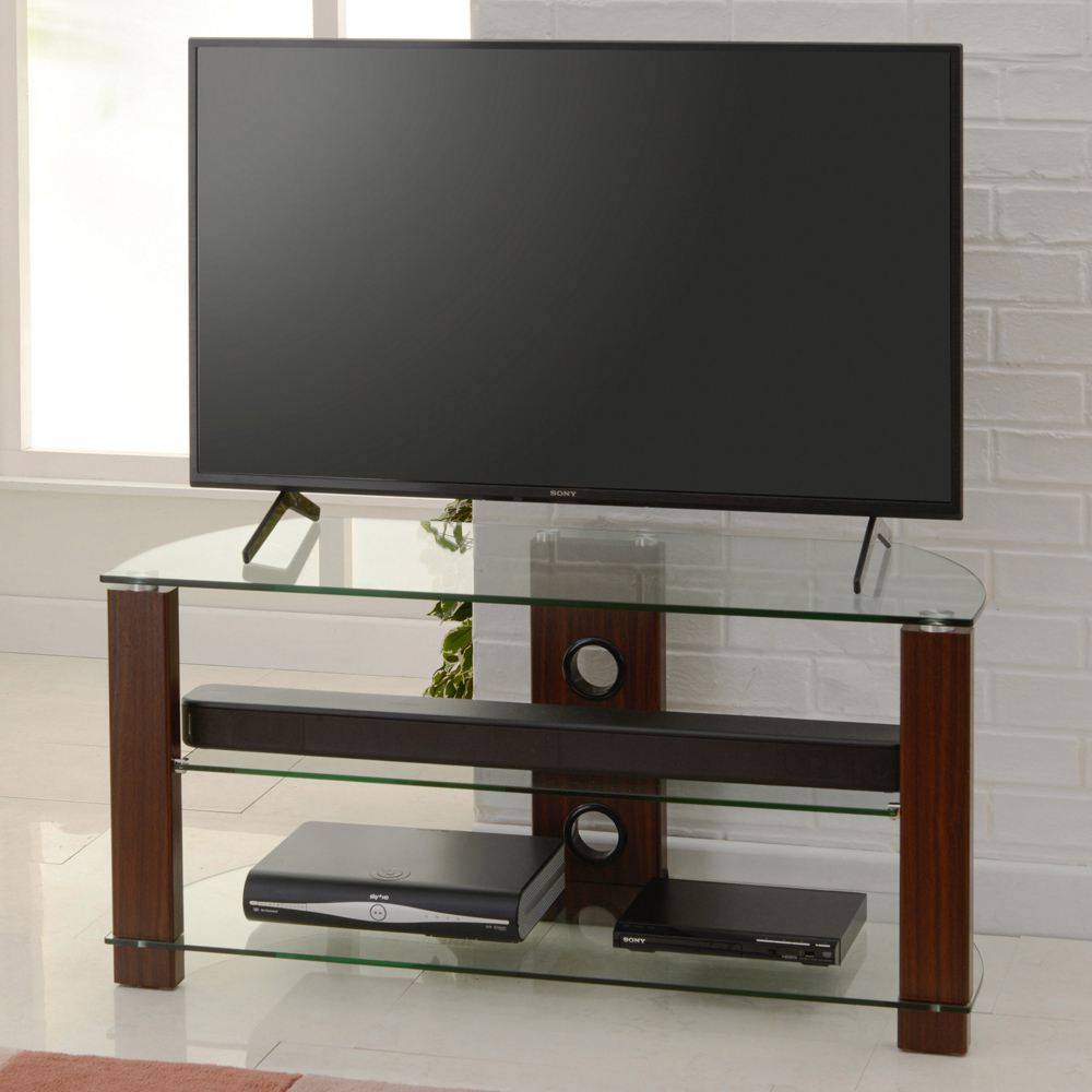 TTAP Vision 2 Shelf Walnut TV Stand 1050mm Image 6