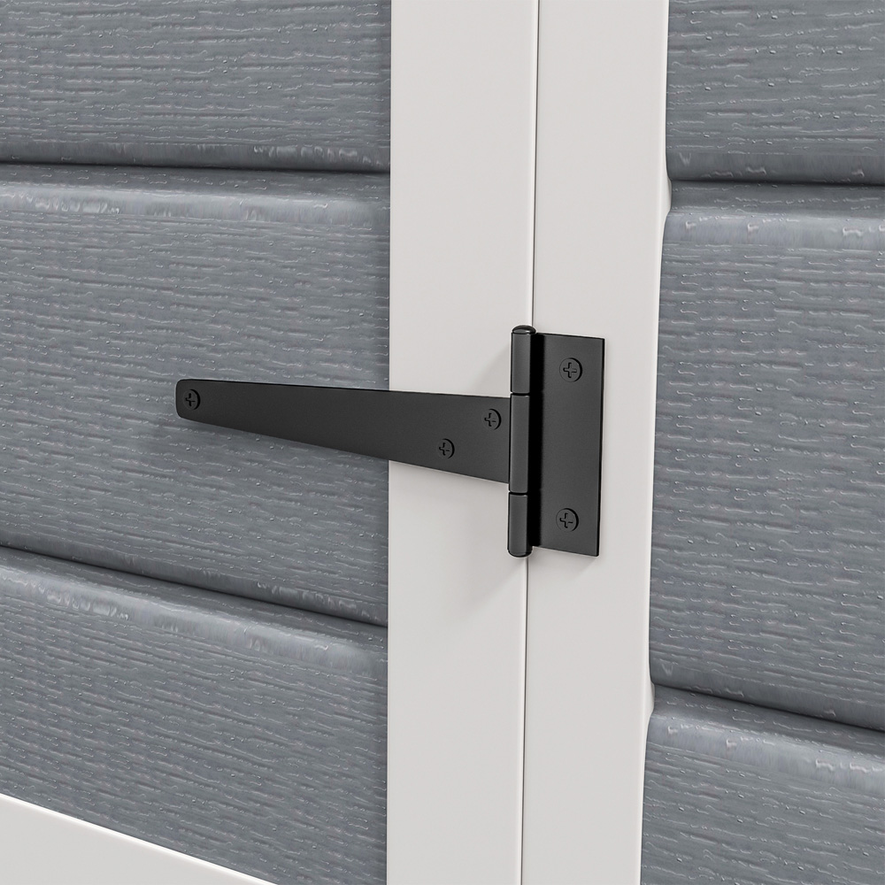 Outsunny 6 x 4.5ft Grey Storage Metal Shed Image 4