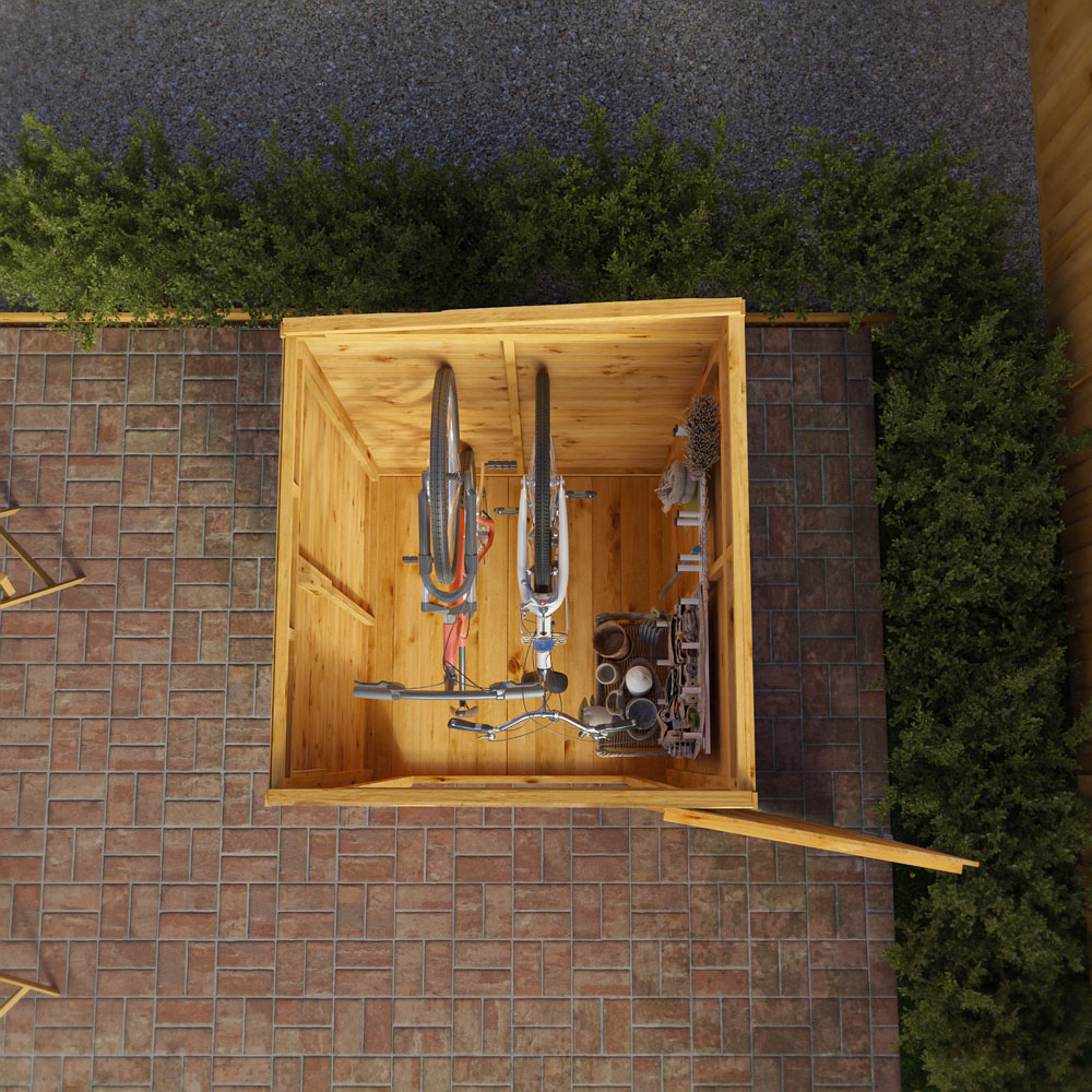 Mercia 4 x 4ft Shiplap Pent Shed Image 6