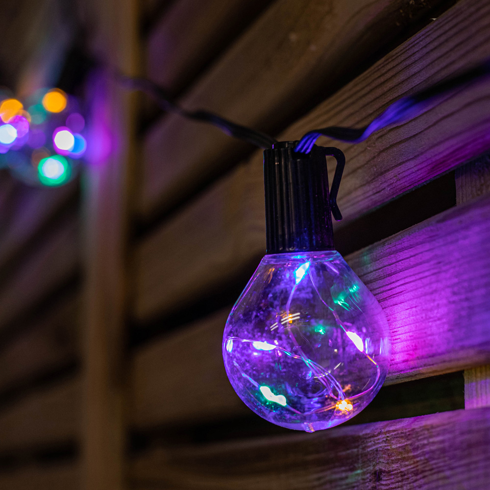 Samuel Alexander Multi Coloured LED Connectable Firefly Festoon Lights 20 Pack Image 3