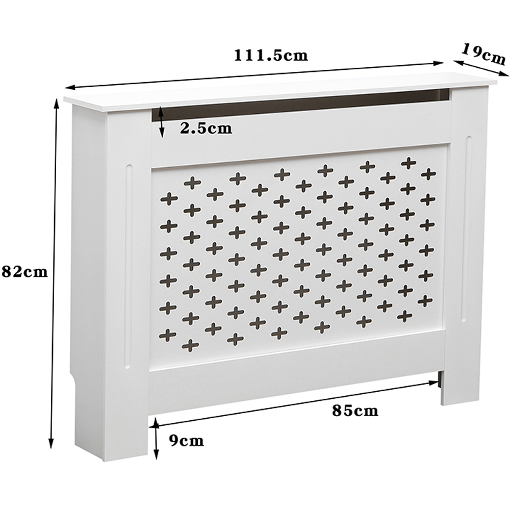 Home Source Crofton White Radiator Cover Unit Medium Image 6