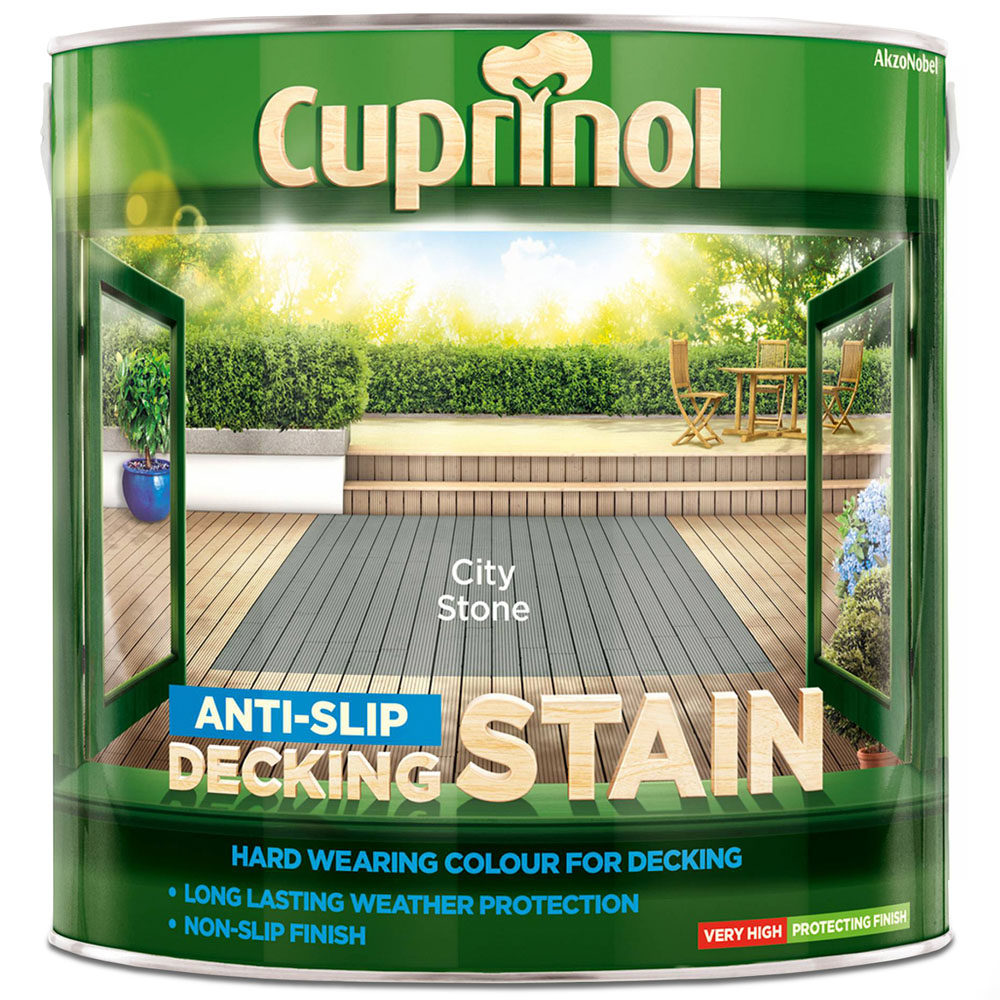 Cuprinol City Stone Anti Slip Decking Stain 2.5L Image 2