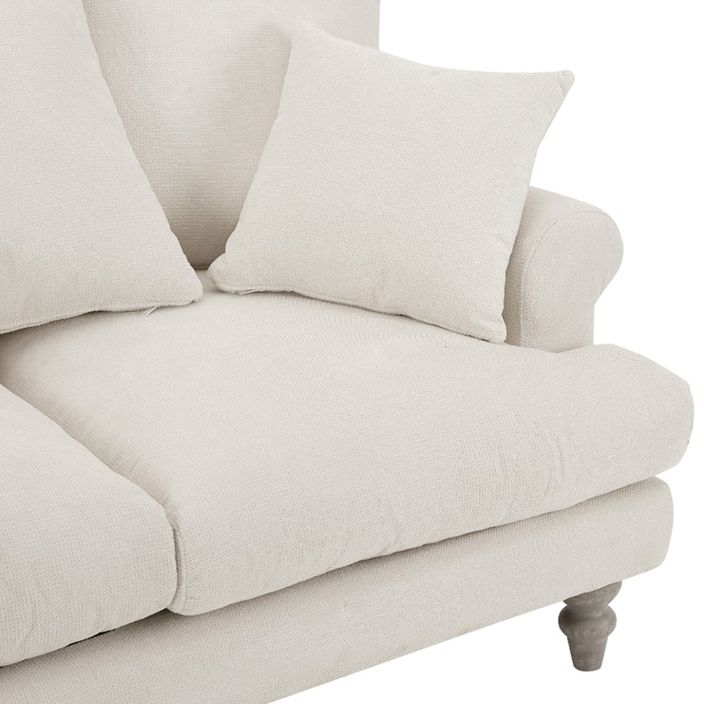 Home Detail Churchill 3 Seater Ivory Linen Sofa Image 6