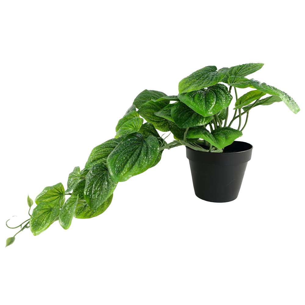 Leaf Green Trailing Pothos Artificial Plant in Pot 35cm Image 1