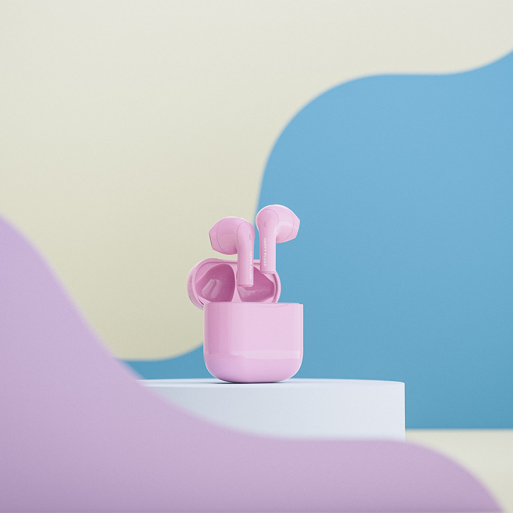 AVF Pink Happy Plugs Joy True Wireless Earphones Image 8