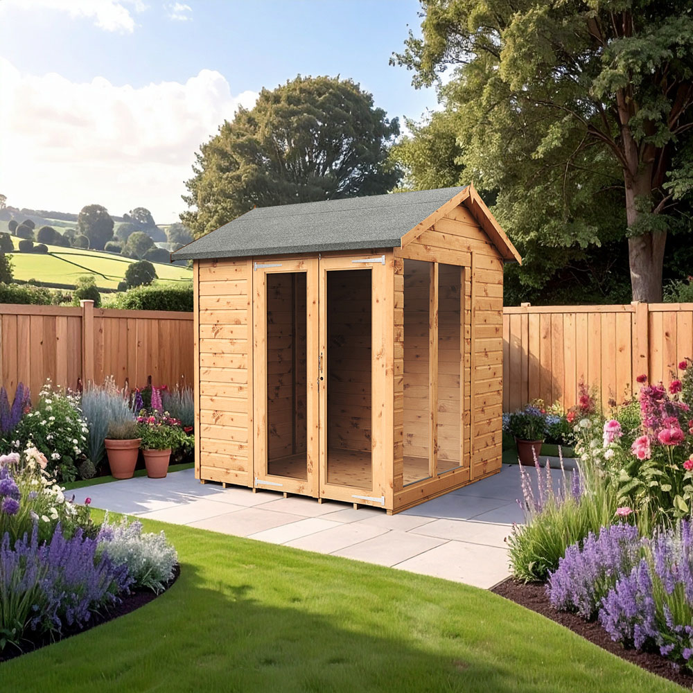 Empire Sheds 6 x 6ft Double Door Tongue and Groove Wooden Apex Garden Shed Image 2